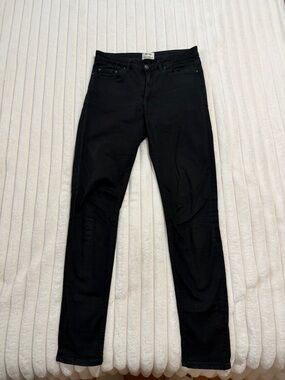 Acne Black Straight Leg Jeans